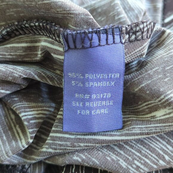 Vivienne Tam Women’s Brown White Dress Size M Abstract Print Sleeveless Draped - Picture 11 of 16